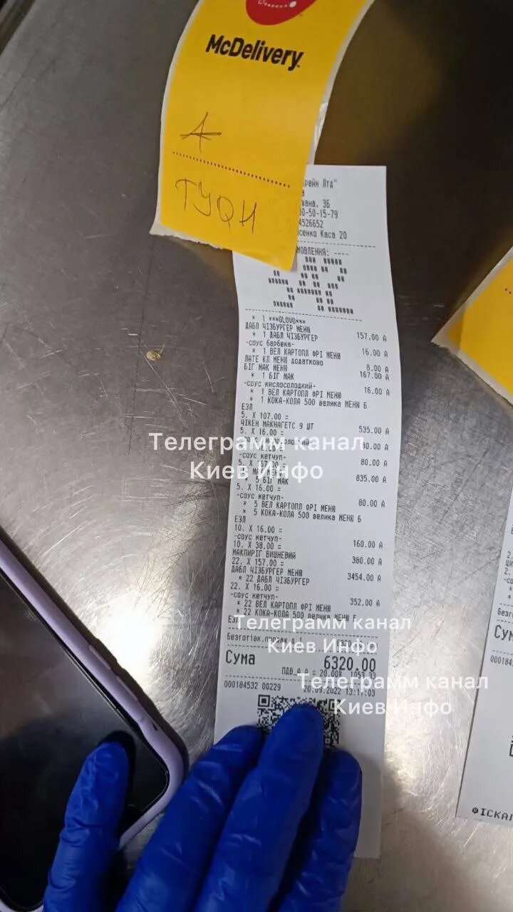 "Психанув і купив "мак" на всі гроші світу": киянин зробив рекордне замовлення в McDonald's